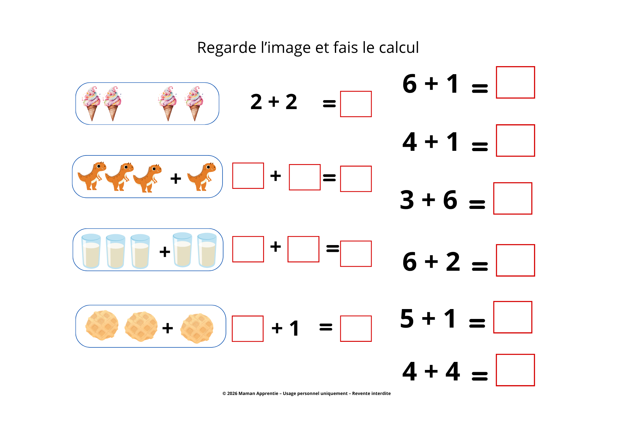 Tout doucement, je deviens fort en calcul